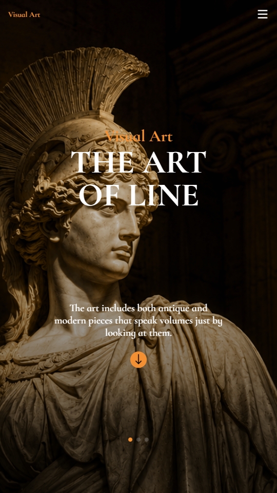 Linea Art Gallery Mobile View