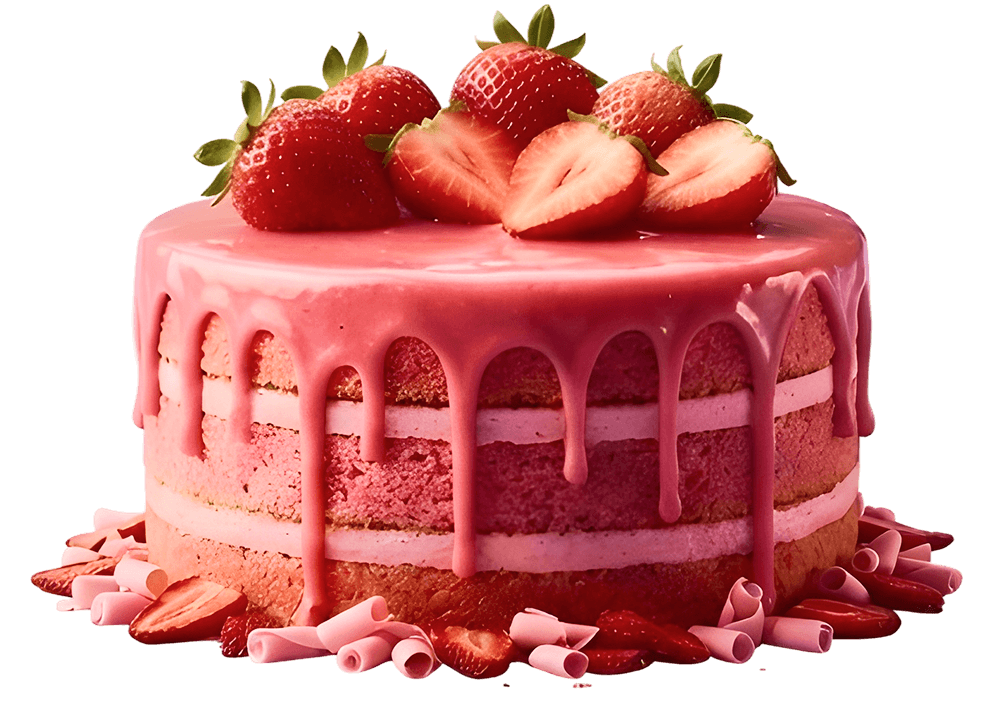 Delicious decorated cake