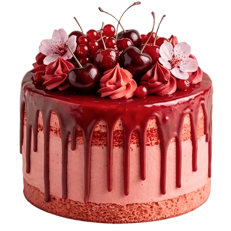 Delicious decorated cake