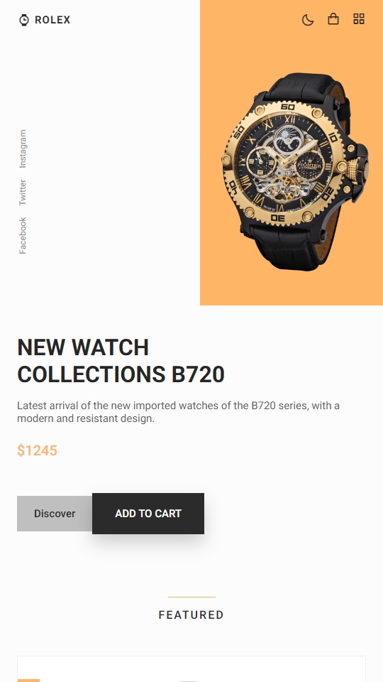 Rolex B720 Collection Mobile View